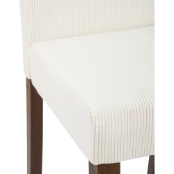 Silla de comedor Ina Cord Antique color crema oscuro Silla de comedor Ina Cord Antique color crema oscuro