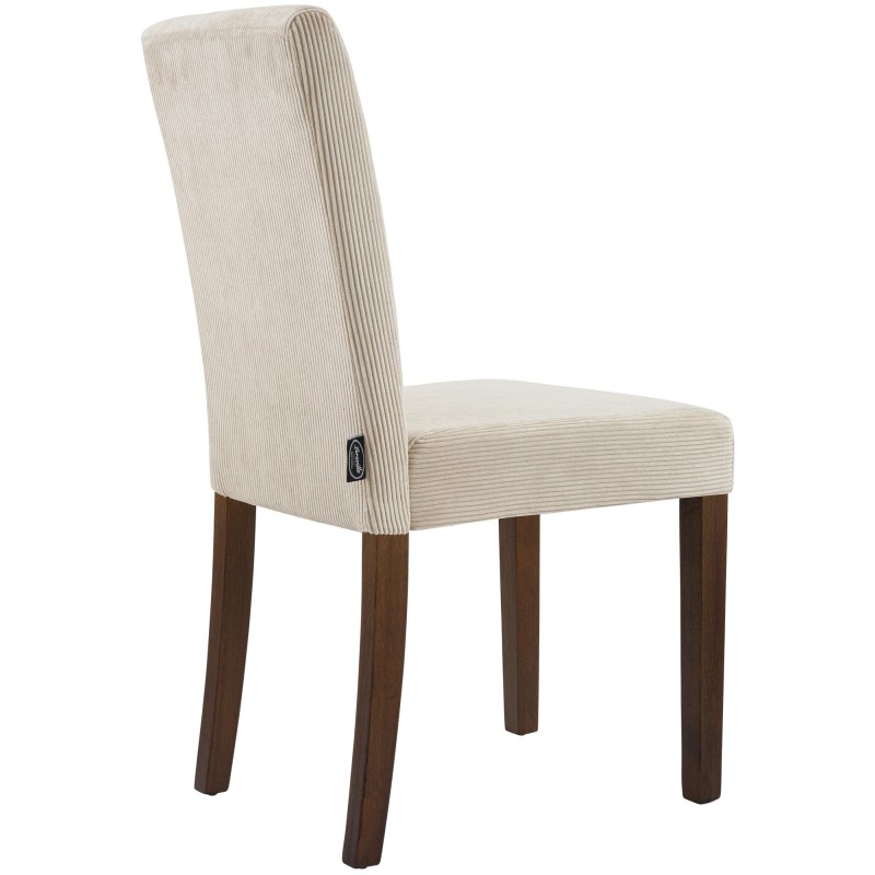 Silla de comedor Ina Cord Antique Marrón oscuro claro