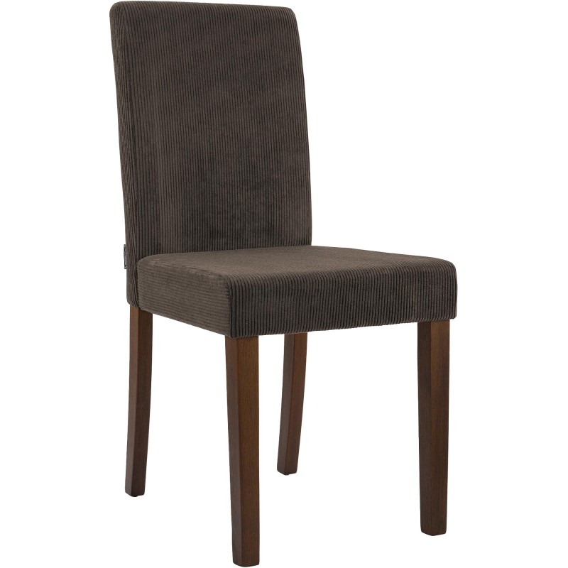 Silla de comedor Ina Cord marrón oscuro antiguo Silla de comedor Ina Cord marrón oscuro antiguo