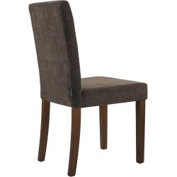 Silla de comedor Ina Cord marrón oscuro antiguo Silla de comedor Ina Cord marrón oscuro antiguo