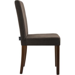 Silla de comedor Ina Cord marrón oscuro antiguo Silla de comedor Ina Cord marrón oscuro antiguo