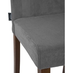 Silla de comedor Ina Cord, color gris oscuro antiguo