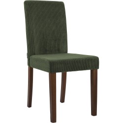 Silla de comedor Ina Cord verde oscuro antiguo