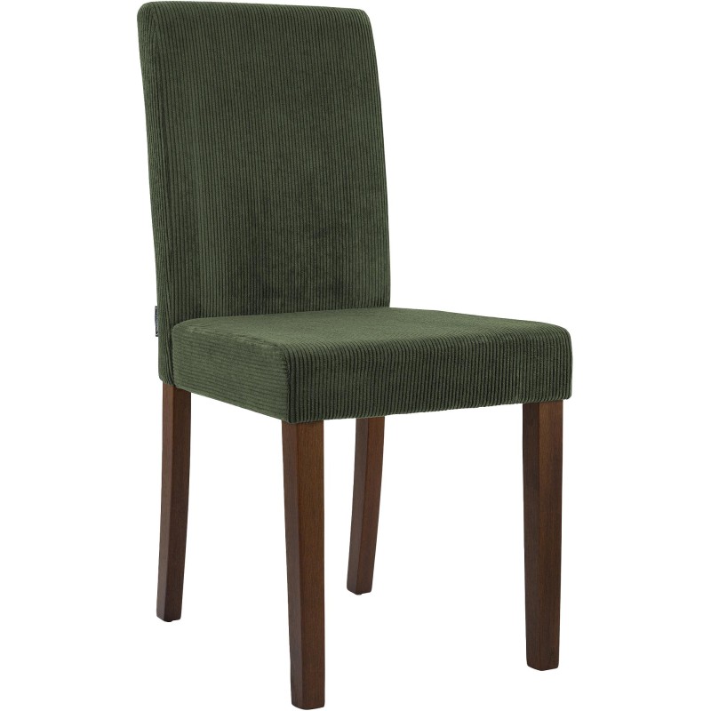 Silla de comedor Ina Cord verde oscuro antiguo
