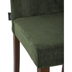 Silla de comedor Ina Cord verde oscuro antiguo