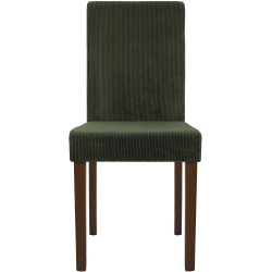 Silla de comedor Ina Cord verde oscuro antiguo