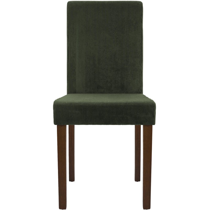 Silla de comedor Ina Cord verde oscuro antiguo