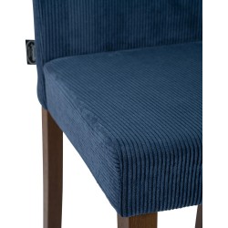 Silla de comedor Ina Cord azul oscuro antiguo