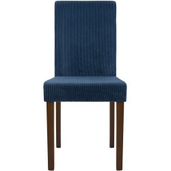 Silla de comedor Ina Cord azul oscuro antiguo