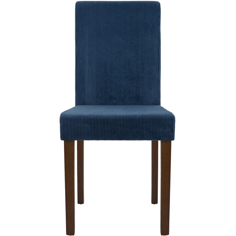 Silla de comedor Ina Cord azul oscuro antiguo