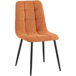 Silla de comedor Antibes Cord naranja