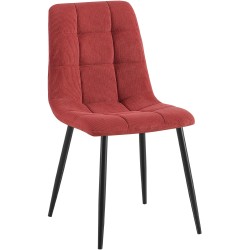 Silla de comedor Tilde Cord color burdeos Silla de comedor Tilde Cord color burdeos