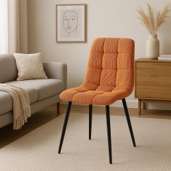 Silla de comedor Tilde Cord naranja