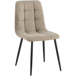 Silla de comedor Tilde Cord color topo Silla de comedor Tilde Cord color topo