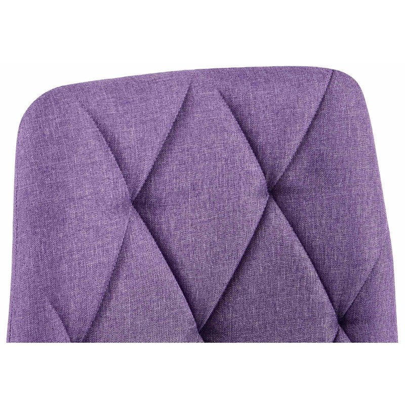 Silla de comedor Clairton de tela morada