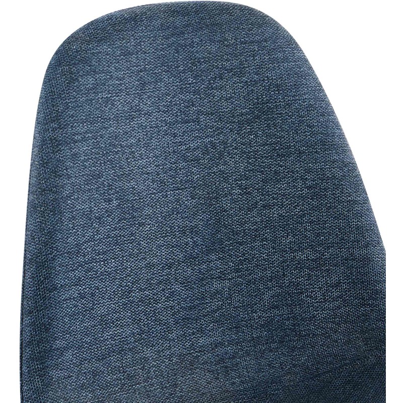 Silla de comedor Napier en tela azul oscuro