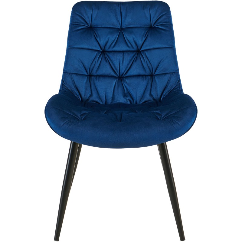 Juego de 2 sillas de comedor Rossford en azul oscuro