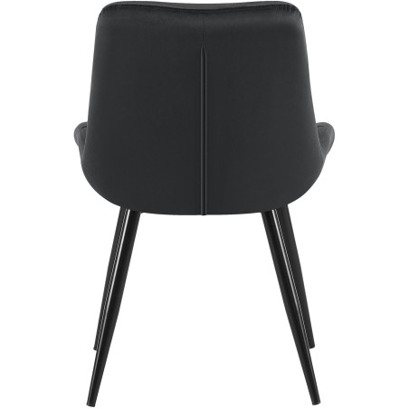 Juego de 2 sillas de comedor Rossford en color negro