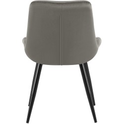 Juego de 2 sillas de comedor Rossford color antracita