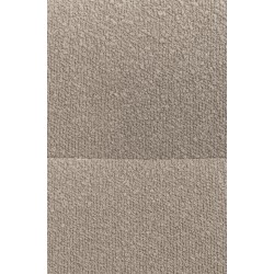 Silla de comedor Merlinda en tela Teddy color topo