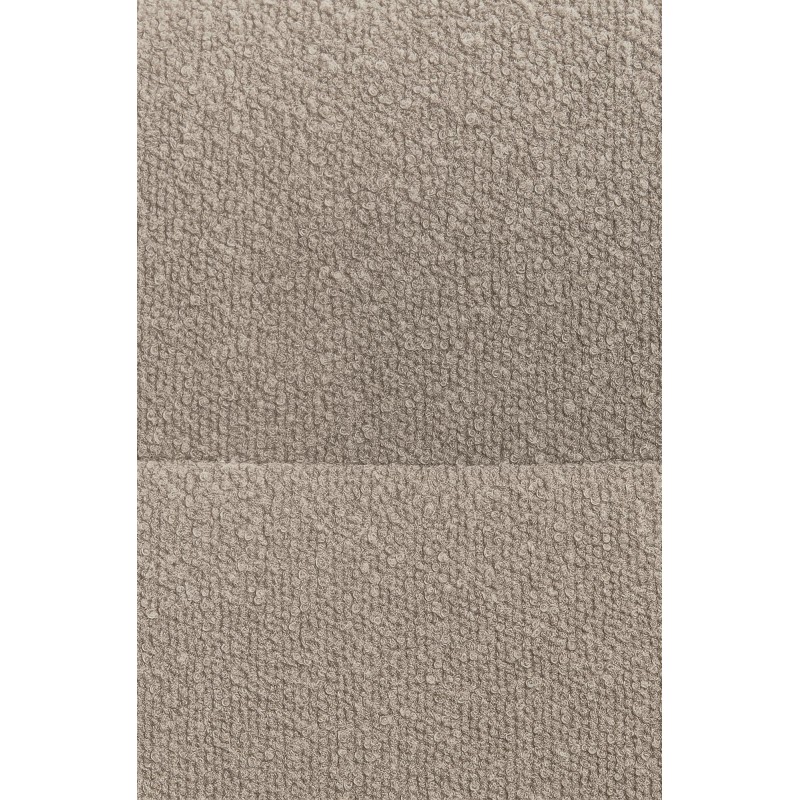 Silla de comedor Merlinda en tela Teddy color topo