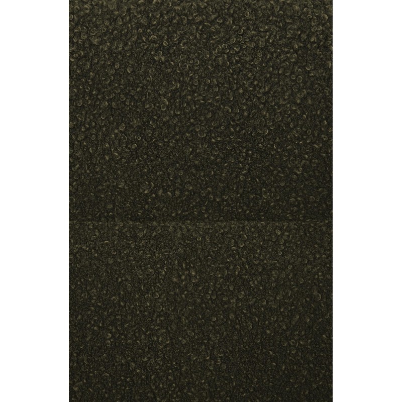 Silla de comedor Merlinda en tela Teddy verde oscuro