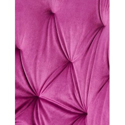 Juego de 2 sillas de comedor Wallace de terciopelo morado
