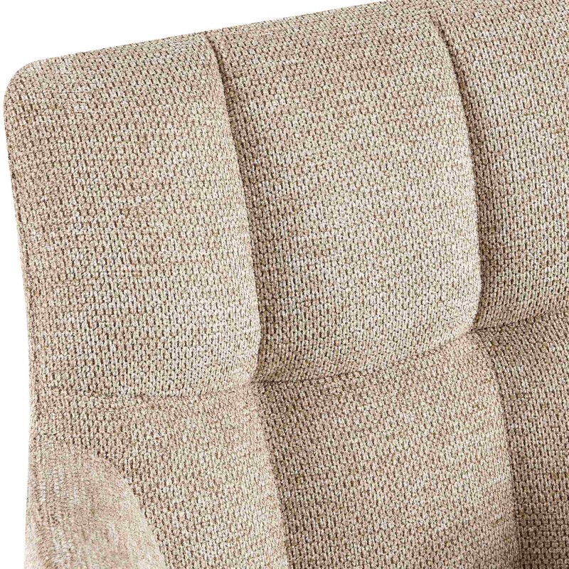 Silla de comedor Jonah en tela marrón claro