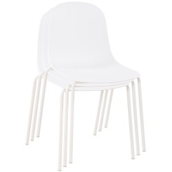 Juego de 2 sillas Hardin en color blanco