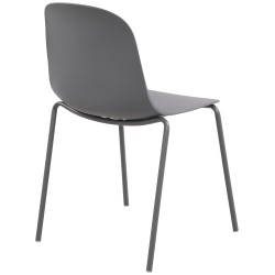 Juego de 2 sillas Hardin en gris oscuro