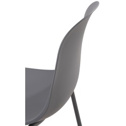 Juego de 2 sillas Hardin en gris oscuro