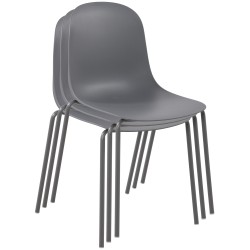 Juego de 2 sillas Hardin en gris oscuro