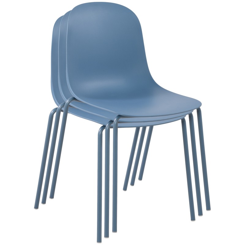 Juego de 2 sillas Hardin azules