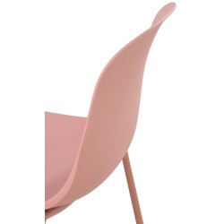 Juego de 2 sillas Hardin rosas