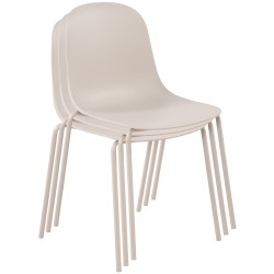 Juego de 2 sillas Hardin en gris claro
