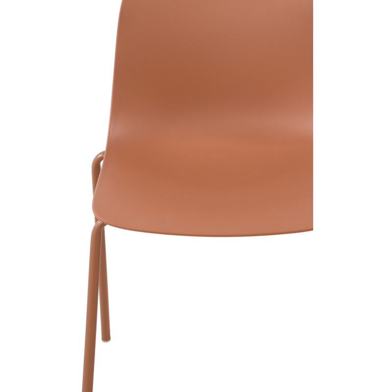 Juego de 2 sillas Hardin de terracota