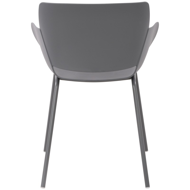 Juego de 2 sillas Alpena en gris oscuro