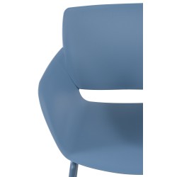 Juego de 2 sillas Alpena, color azul