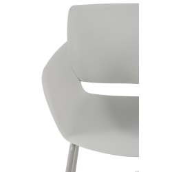 Conjunto de 2 sillas Alpena en gris claro