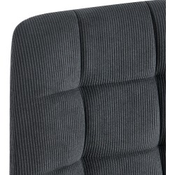 Juego de 2 sillas de comedor Tilde Cord negras Juego de 2 sillas de comedor Tilde Cord negras