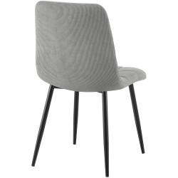 Juego de 2 sillas de comedor Tilde Cord Grey Juego de 2 sillas de comedor Tilde Cord Grey