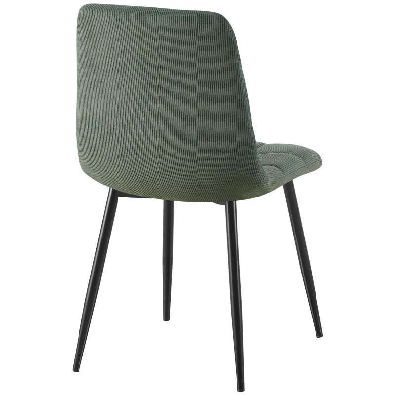 Juego de 4 sillas de comedor Tilde Cord Green