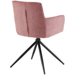 Juego de 2 sillas de comedor Jonah en tela rojo rubí Juego de 2 sillas de comedor Jonah en tela rojo rubí