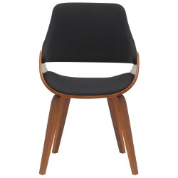 Juego de 2 sillas de comedor Vangale, nogal/negro