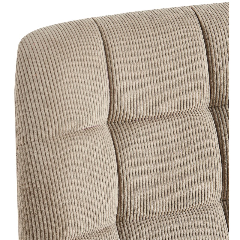 Juego de 2 sillas de comedor Antibes Cord color topo