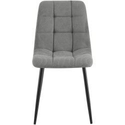 Juego de 2 sillas de comedor Antibes Cord gris