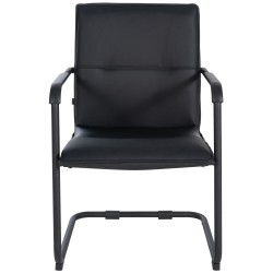 Juego de 2 sillas para visitantes Seattle, color negro/negro