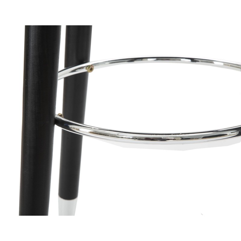 TABURETE DE BAR AZUL PARIS/PLATA CM Ø 35X74