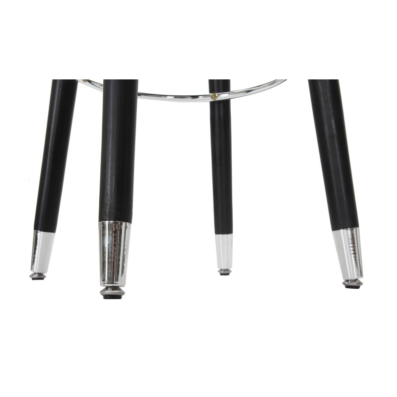 TABURETE DE BAR AZUL PARIS/PLATA CM Ø 35X74