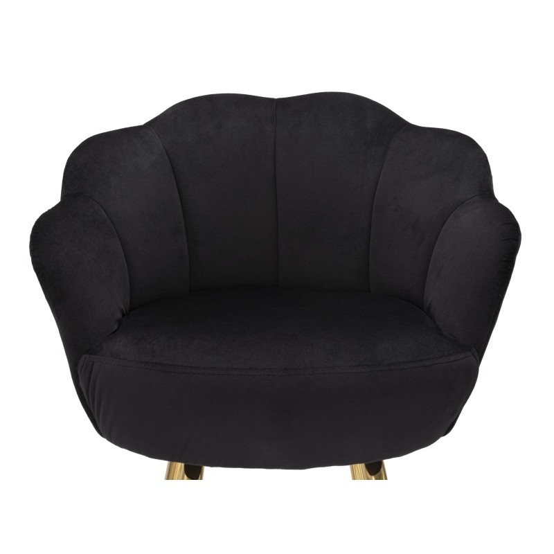 TABURETE DE BAR VIENA NERO CM 55X53X110